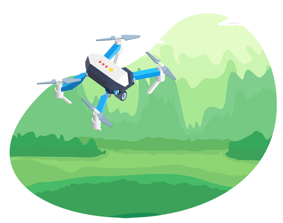 Illustration d'un drone